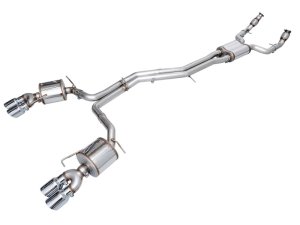 Audi S7 Performance Exhaust - AWE Tuning - Touring Edition, Cat Back - Chrome Silver - `19-`23
